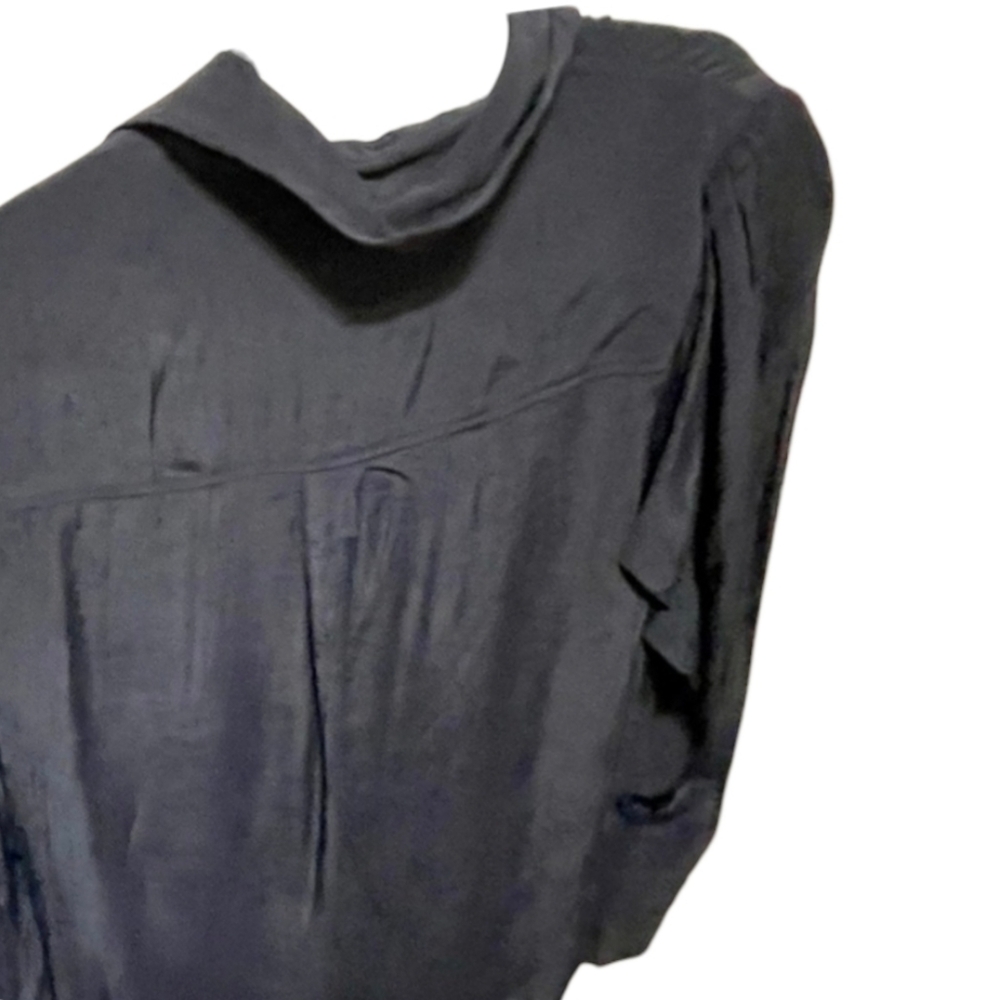 Something Navy Black Utility Button-Down Shirt Sz… - image 4